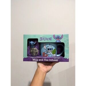 Disney Stitch Mug And Tea Infuser New